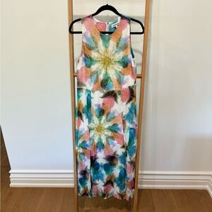 Desigual Tie Die Midi Dress - Size 40 - NWOT - Multicolour